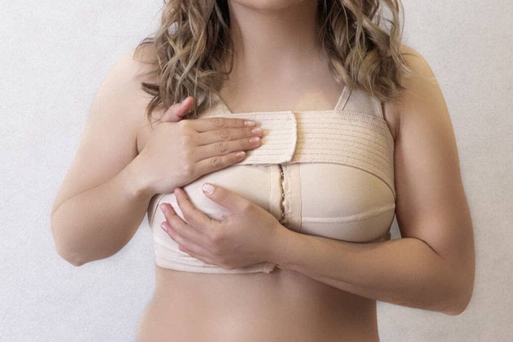 It’s important to keep the breasts clean and dry for at least three weeks after the procedure to reduce the risk of infection.